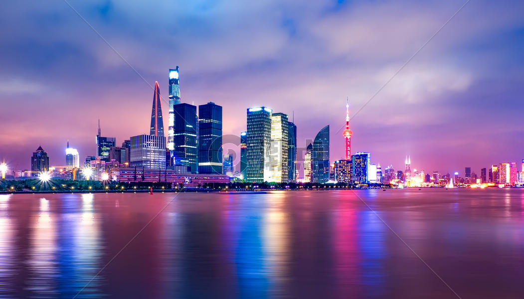 上海外滩 夜景图片素材免费下载