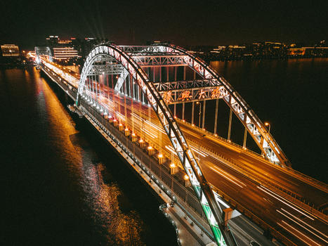 城市桥梁夜景图片素材免费下载