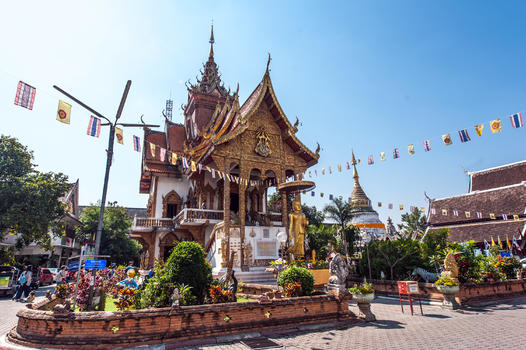 泰国清迈的寺庙图片素材免费下载
