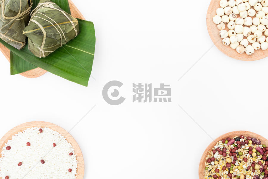 端午背景粽子配料摄影图片素材免费下载