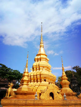 西双版纳傣族风情寺庙及建筑图片素材免费下载