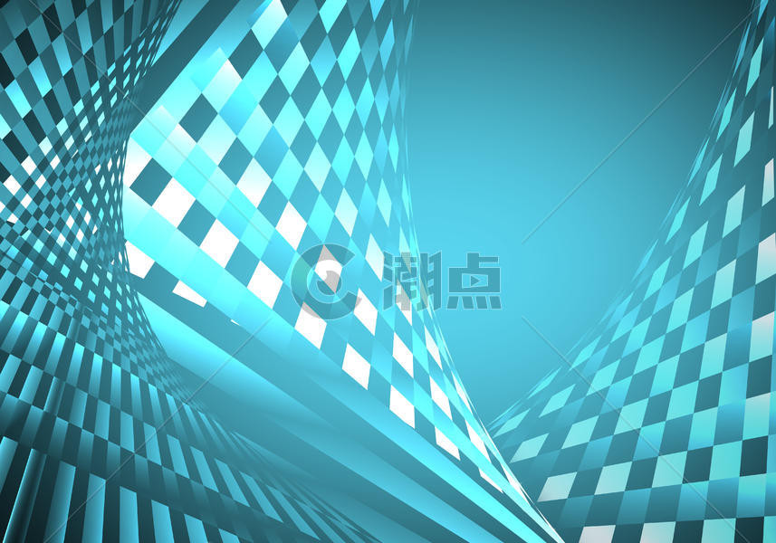 蓝色抽象编织几何背景图片素材免费下载