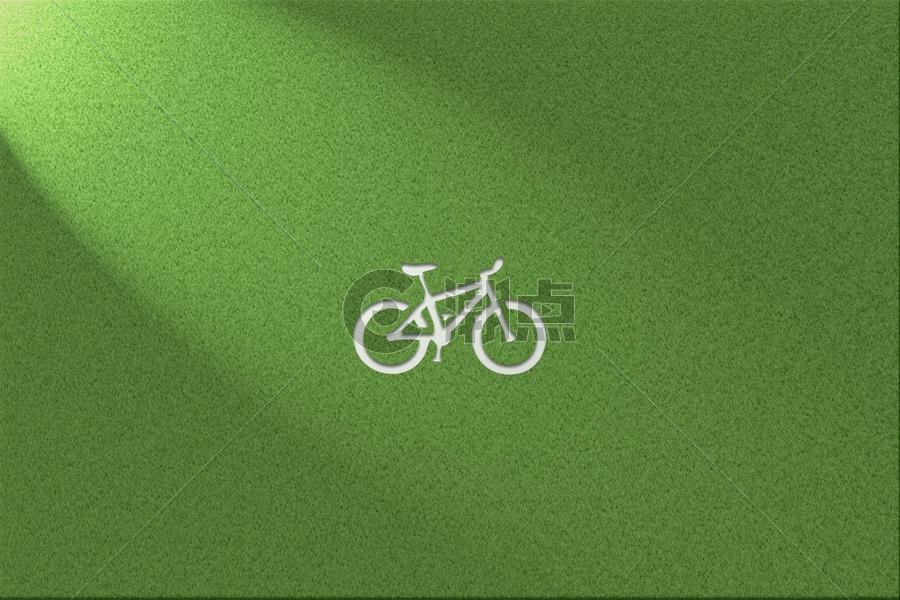 绿色环保健康草地背景共享单车图片素材免费下载
