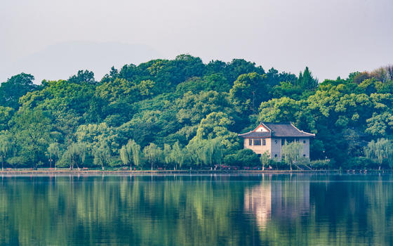 杭州西湖清晨图片素材免费下载