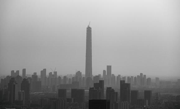 环境污染雾霾下的城市图片素材免费下载