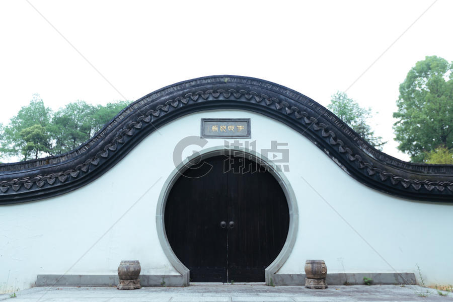 杭州植物园建筑大门图片素材免费下载