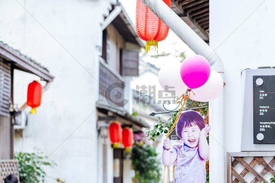 杭州小河直街气球图片素材免费下载