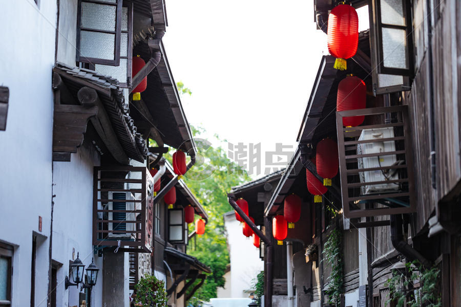 杭州小河直街木窗特写图片素材免费下载