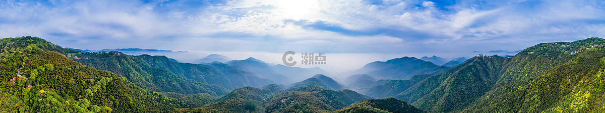 莫干山顶峰全景自然风景图片素材免费下载