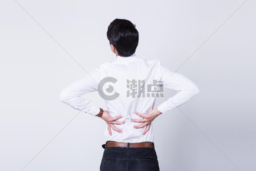 生病腰酸背痛人物形象图片素材免费下载