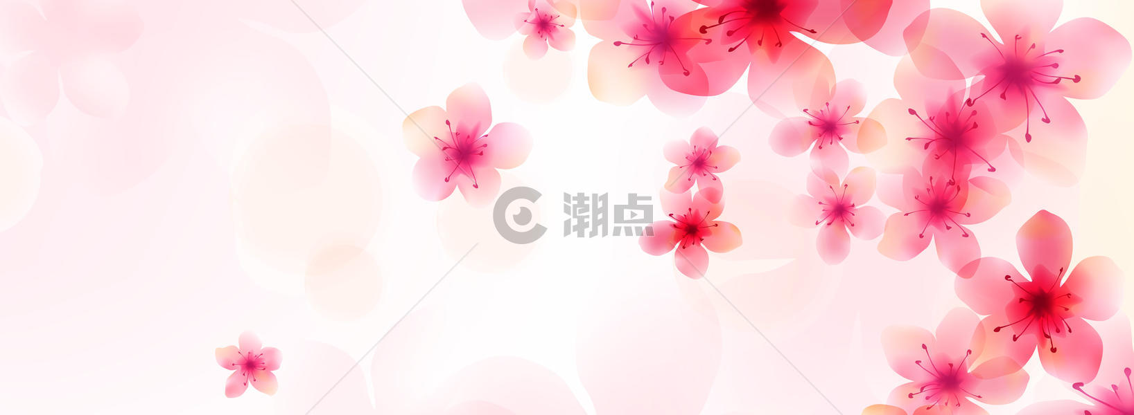 浪漫粉红色banner图片素材免费下载