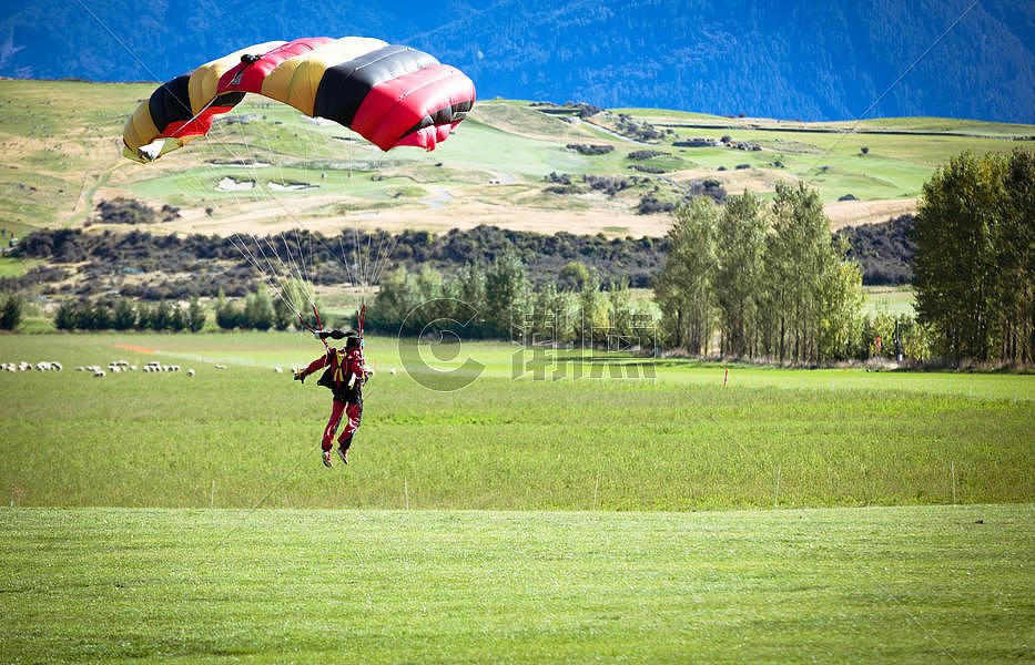 降落伞极限运动 图片素材免费下载