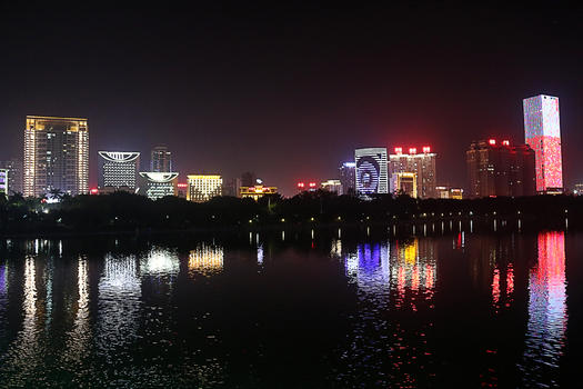 夜景南宁华灯初上图片素材免费下载