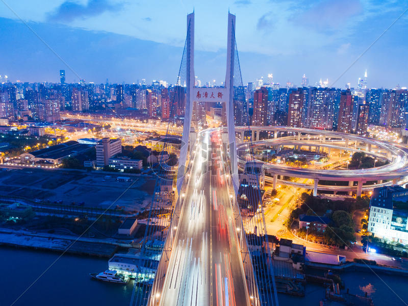 上海南浦大桥灯光图片素材免费下载