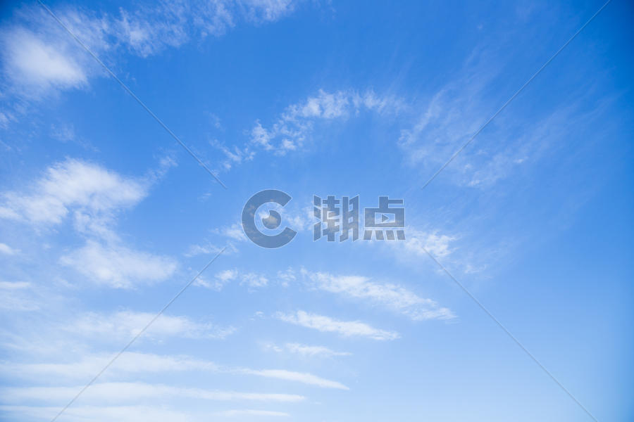 清新文艺蓝天白云背景素材图片素材免费下载