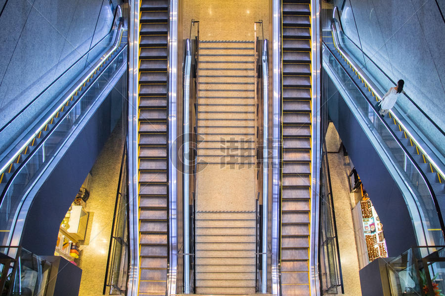 商场自动扶梯电梯图片素材免费下载