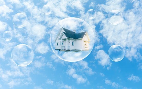 泡泡里的房子概念创意图图片素材免费下载