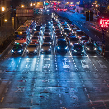 城市夜景车流图片素材免费下载