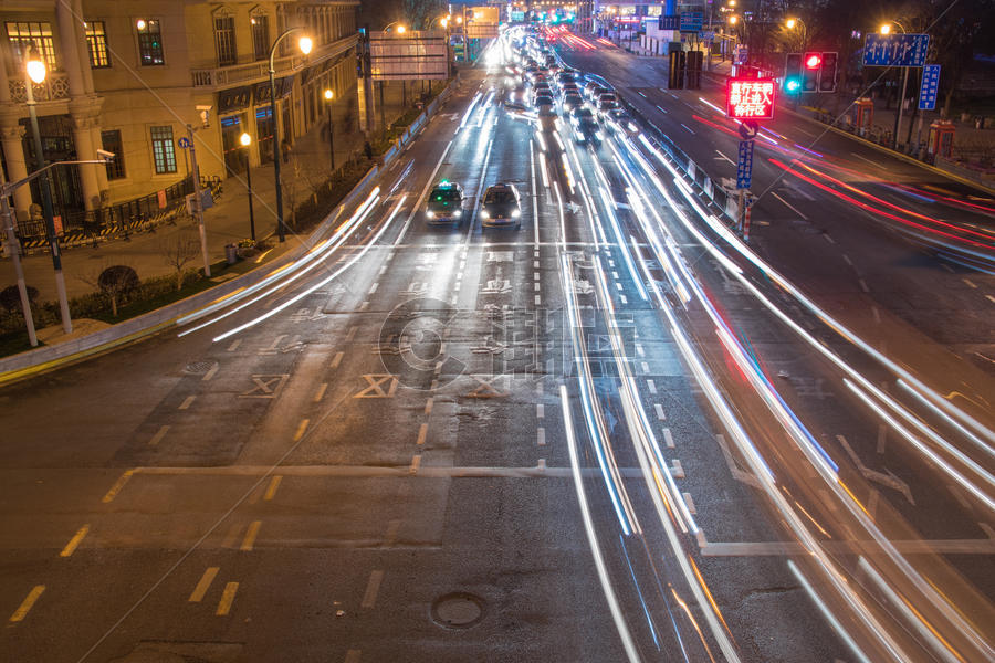 城市夜景车流图片素材免费下载