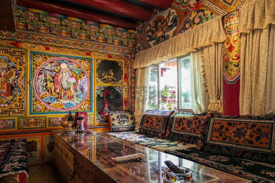 道孚藏民的家图片素材免费下载