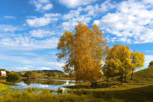 内蒙克公主湖美景图片素材免费下载