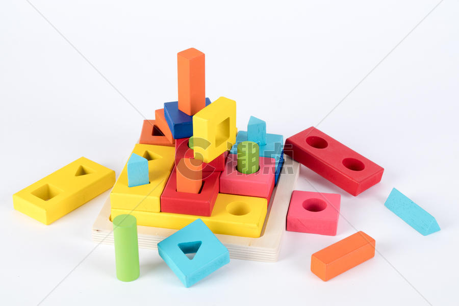 儿童玩具彩色积木图片素材免费下载
