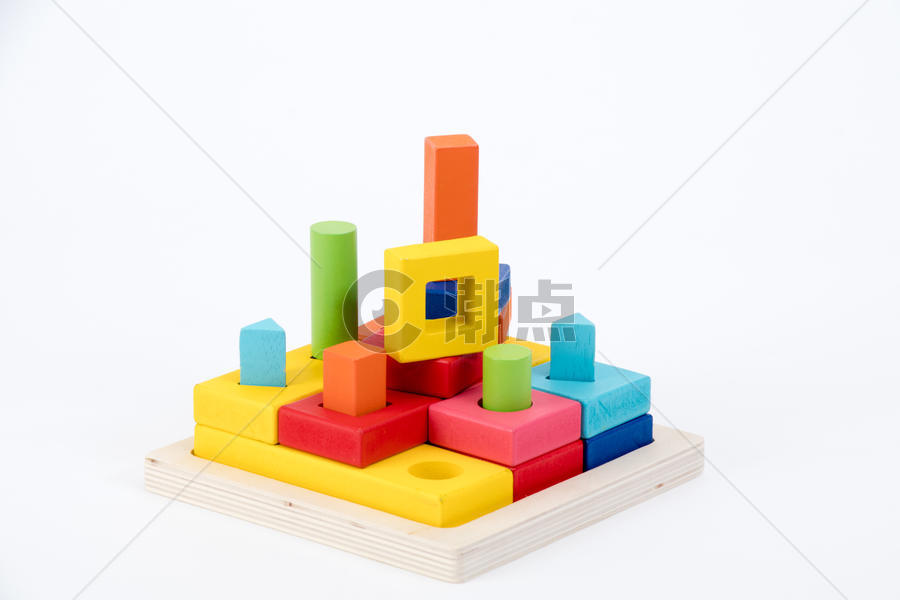 儿童玩具彩色积木图片素材免费下载