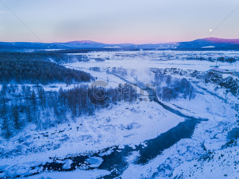 大兴安岭的冬天图片素材免费下载