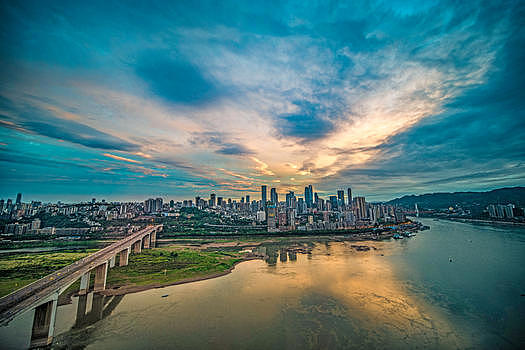 重庆城市远景图图片素材免费下载
