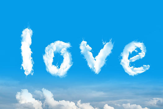 LOVE-天空创意云图片素材免费下载