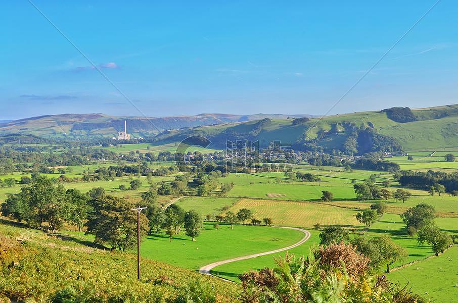 英格兰山地田园风光自然景色图片素材免费下载