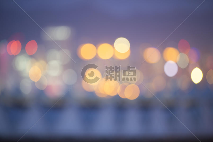 灯火璀璨的城市夜景图片素材免费下载