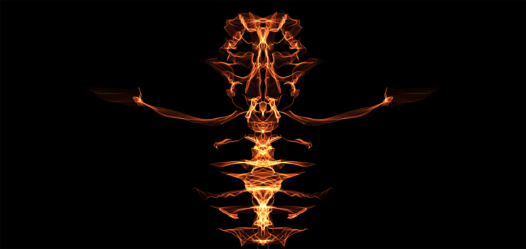 分形创意骨骼图片素材免费下载
