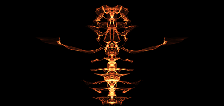 分形创意骨骼图片素材免费下载