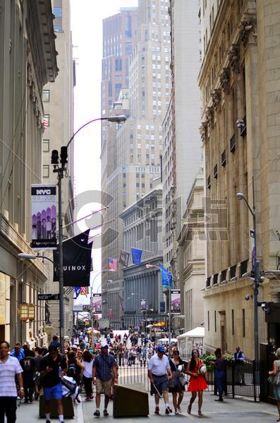 美国纽约华尔街金融街图片素材免费下载