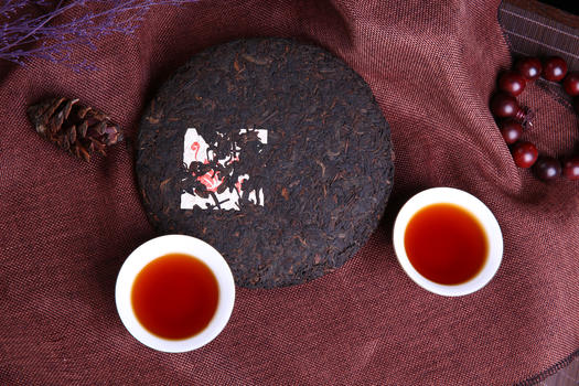 茶叶茶汤普洱茶红色图片素材免费下载