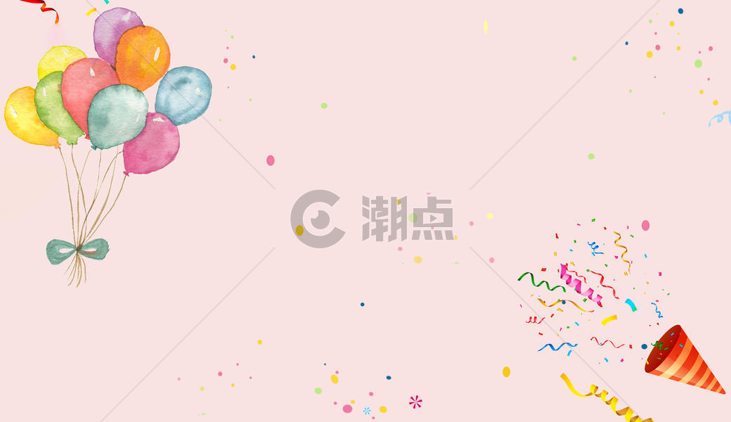 粉色气球背景图片素材免费下载