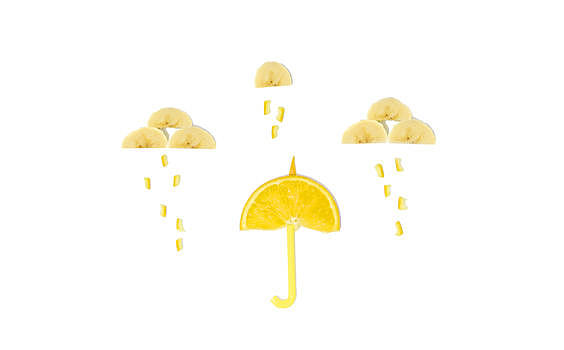 橙子雨伞图片素材免费下载