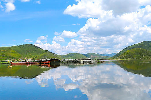 泸沽湖风光图片素材免费下载