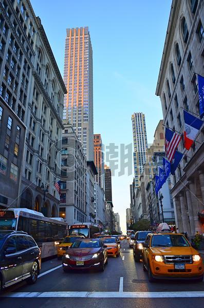 美国纽约金融街街道图片素材免费下载