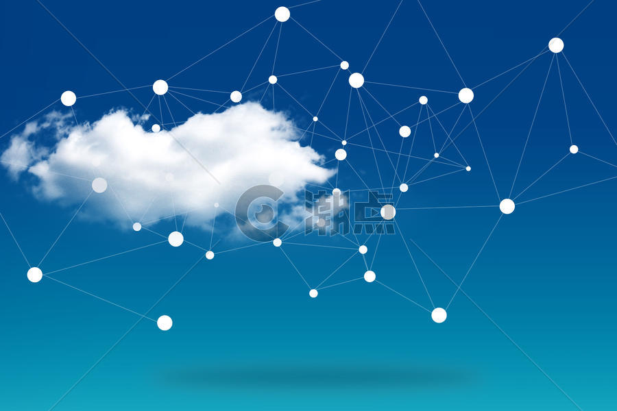 科技线条与云端图片素材免费下载
