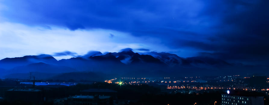 庐山夜景图片素材免费下载