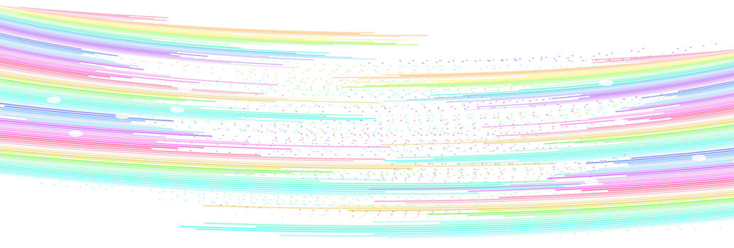 彩色彩虹线条粒子图片素材免费下载
