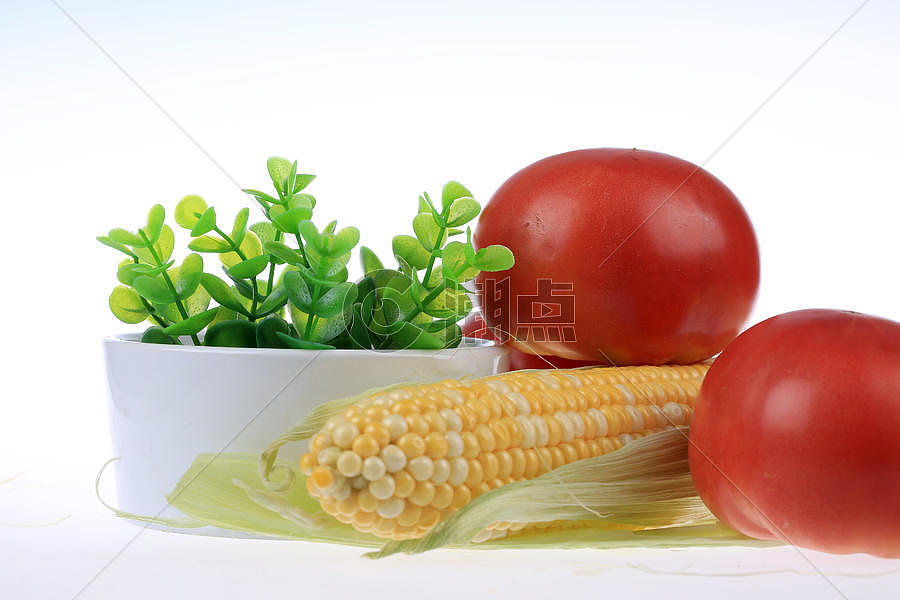 水果玉米和西红柿图片素材免费下载