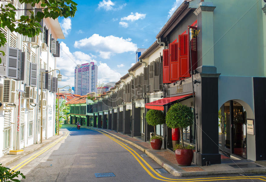 新加坡牛车水街景图片素材免费下载