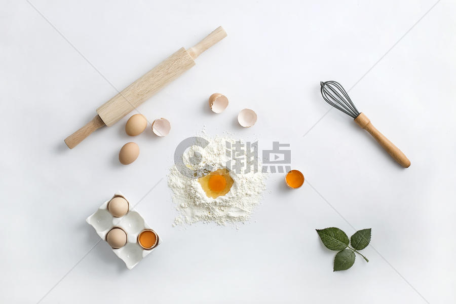 食品制作材料鸡蛋面粉图片素材免费下载