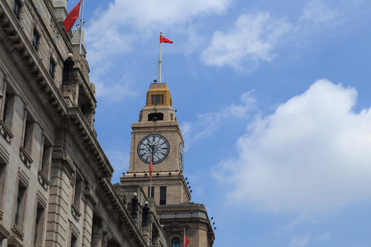 上海海关钟楼图片素材免费下载
