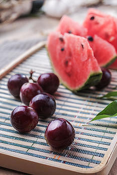 小暑之夏日水果葡萄图片素材免费下载