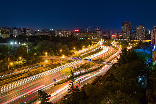 北京城市道路夜景图片素材免费下载