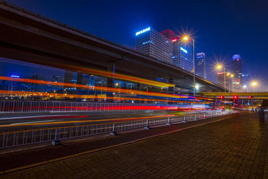 夜景的北京城市图片素材免费下载